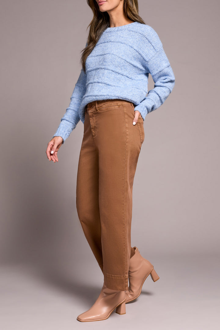 HIGH RISE FLY FRONT PALAZZO PANTS