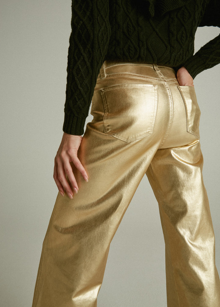 THE MIA HIGH RISE WIDE ANKLE FOIL