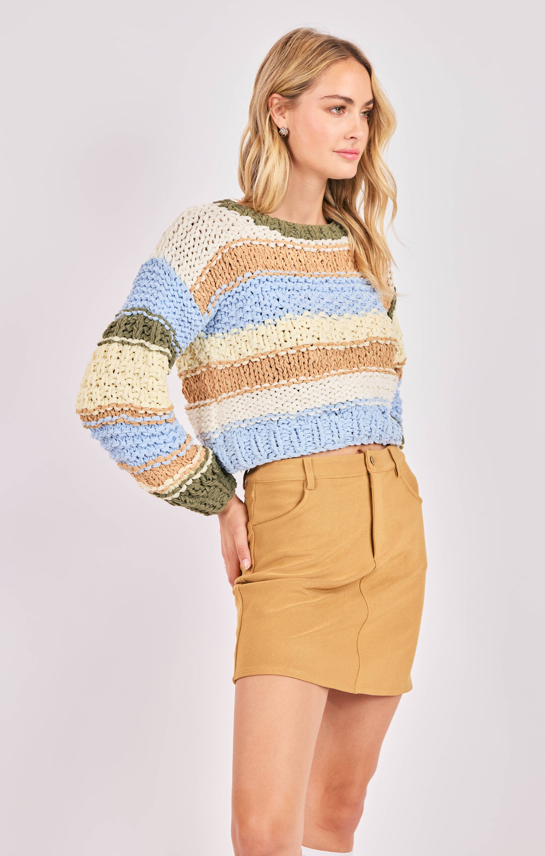 SECRET GARDEN CHUNKY MULTICOLOR SWEATER