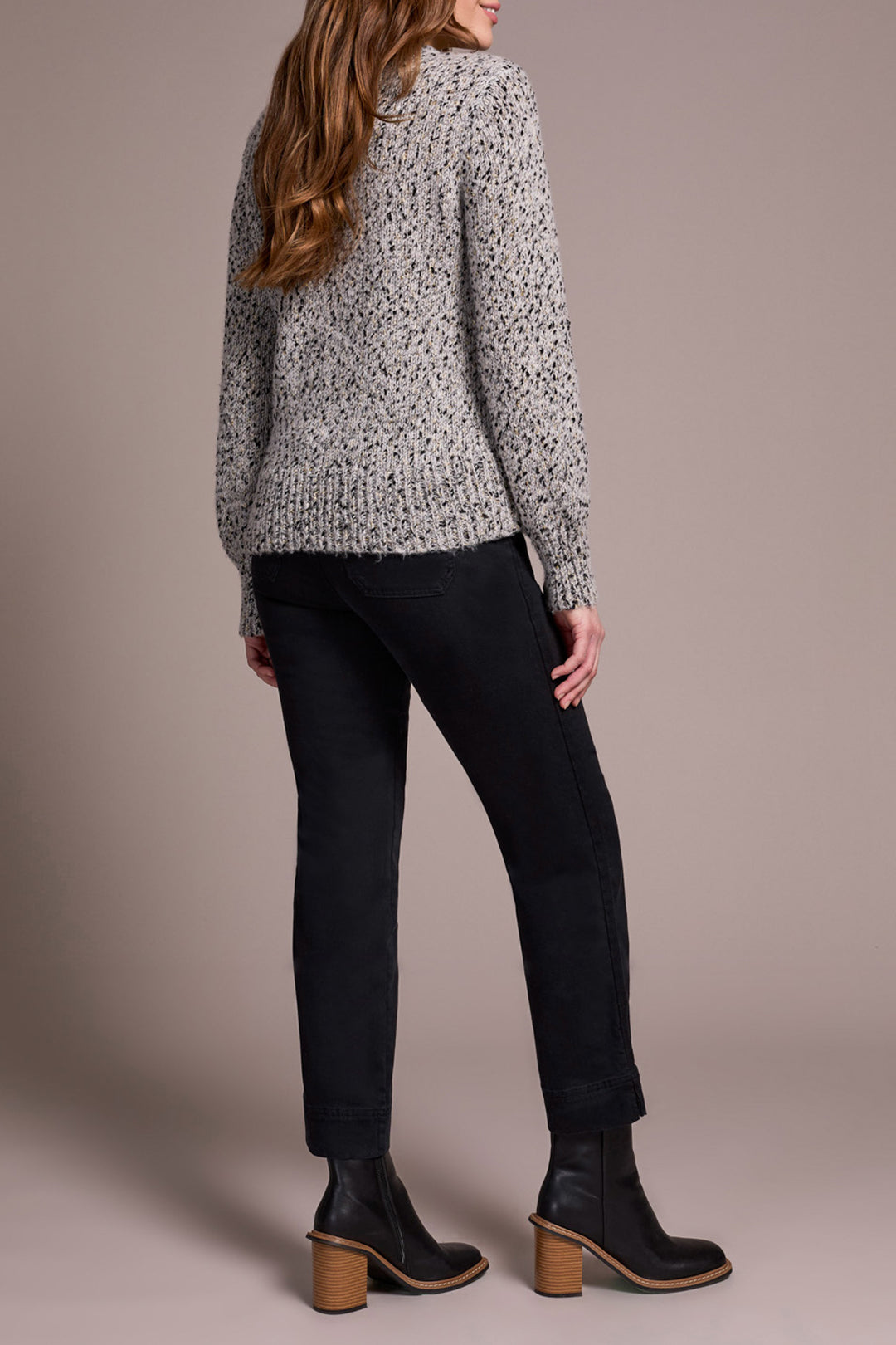 LONG SLEEVE MOCK NECK SWEATER