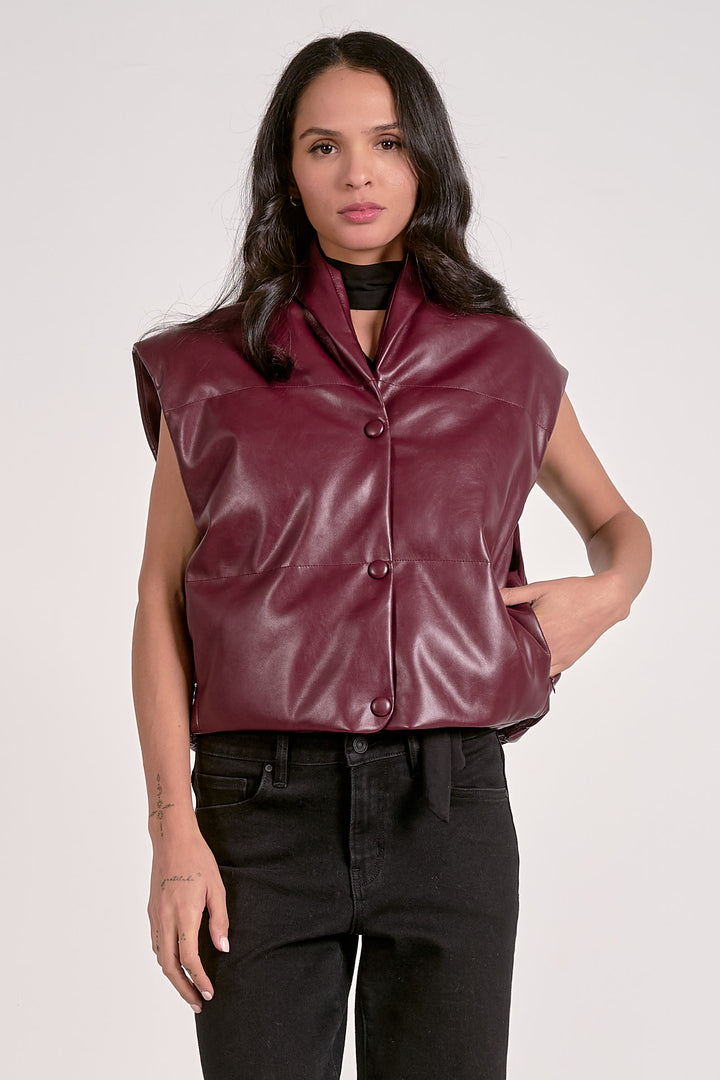 HIGH COLLAR VEST