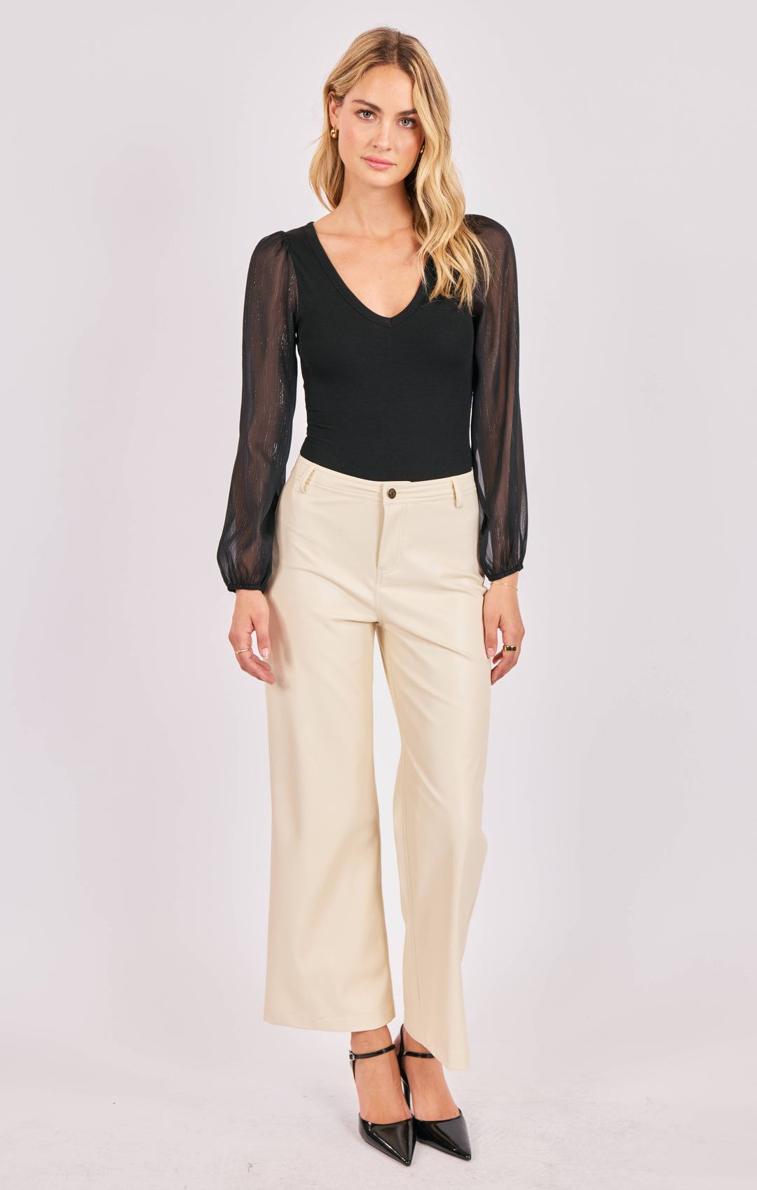 GLEAM MIXED MEDIA BODYSUIT