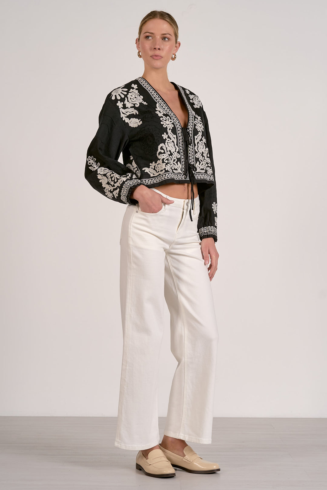 TIE FRONT BOHO JACKET