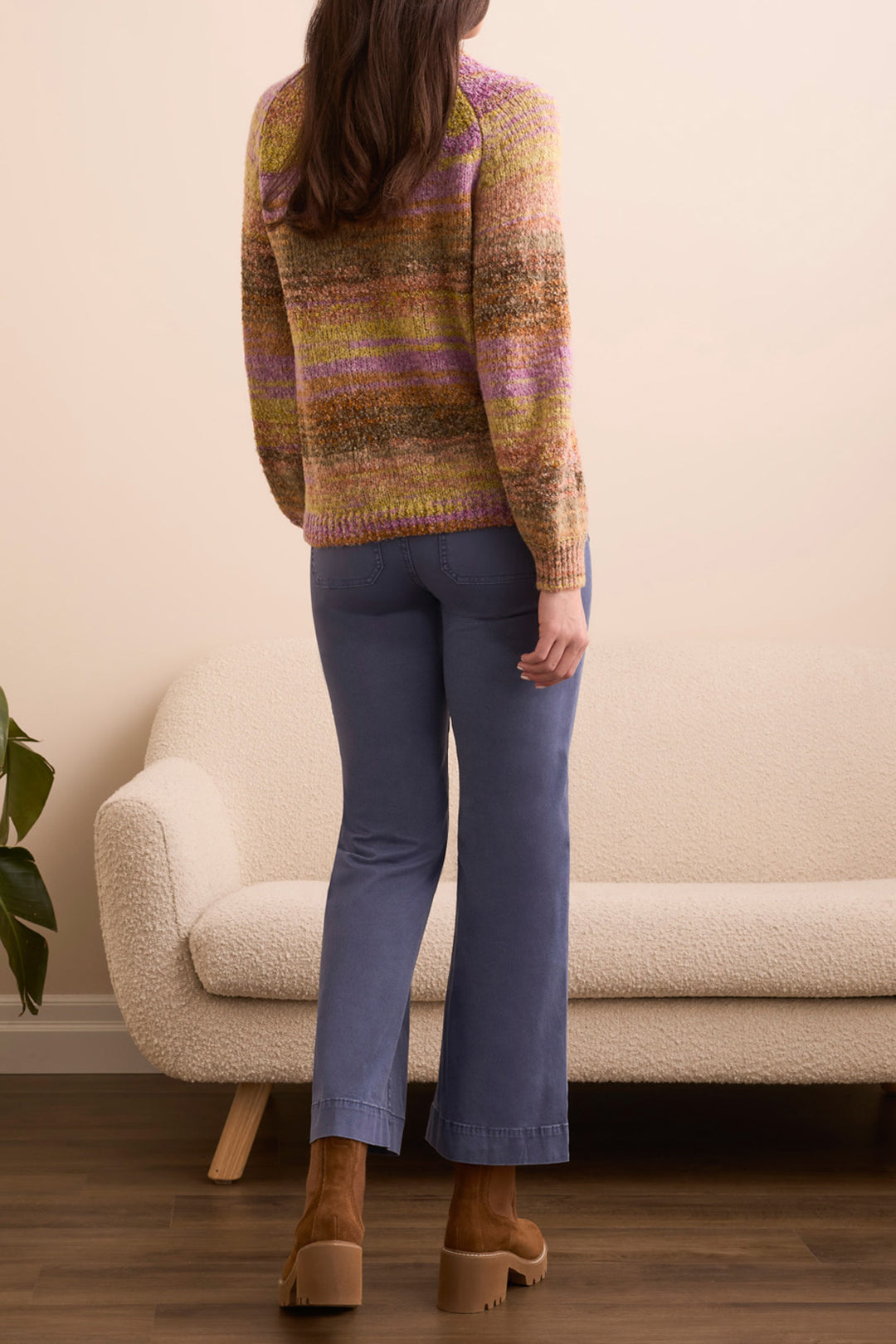 LONG SLEEVE MOCK NECK SWEATER