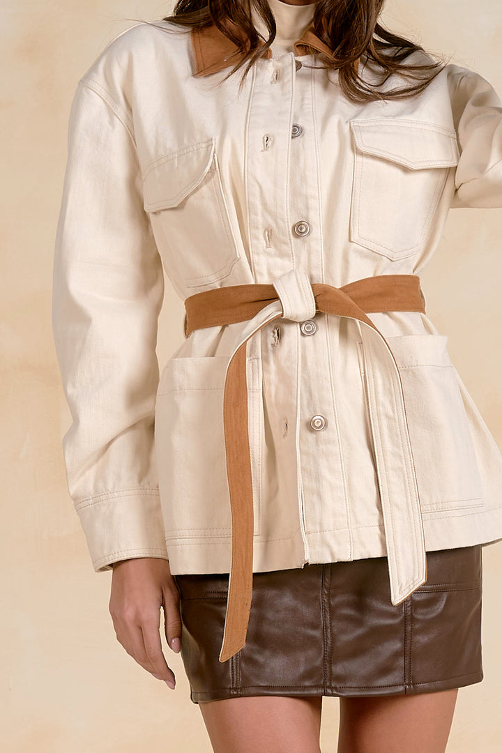 COLLAR FRONT JACKET