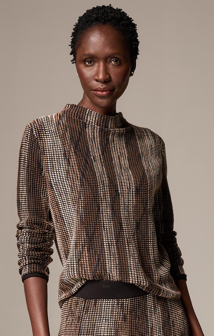 OMBRE PIXEL KNIT SWEATER