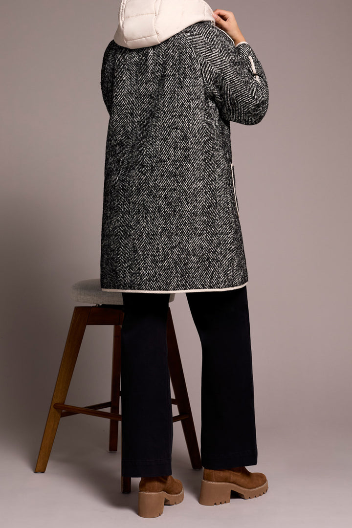 LONG SLEEVE COAT WITH FOOLER HOOD