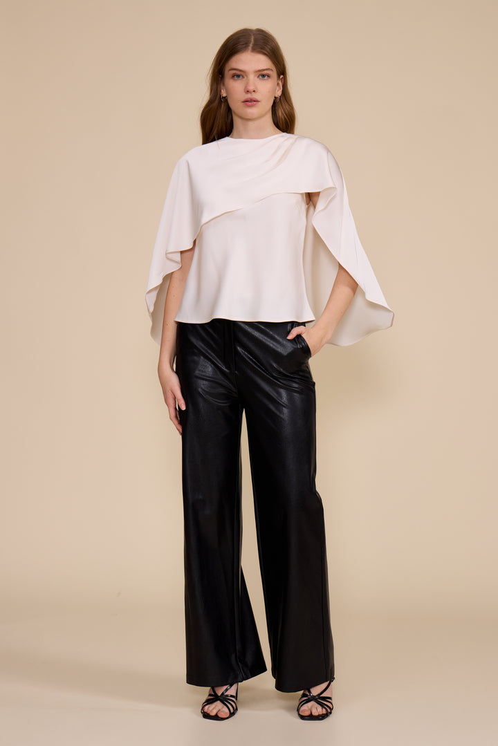 FIONA CAPE SATIN TOP