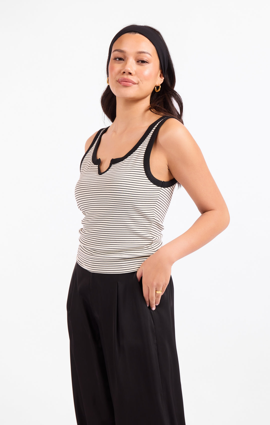TAXI LIGHTS STRIPE TANK