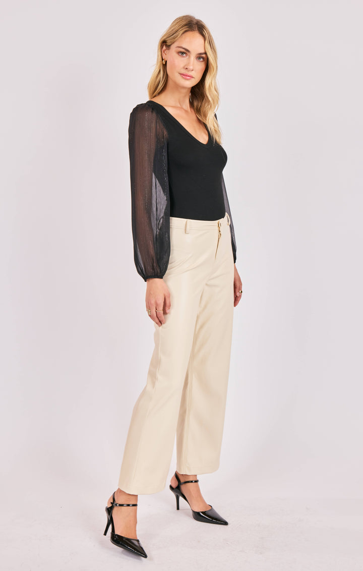 GLEAM MIXED MEDIA BODYSUIT