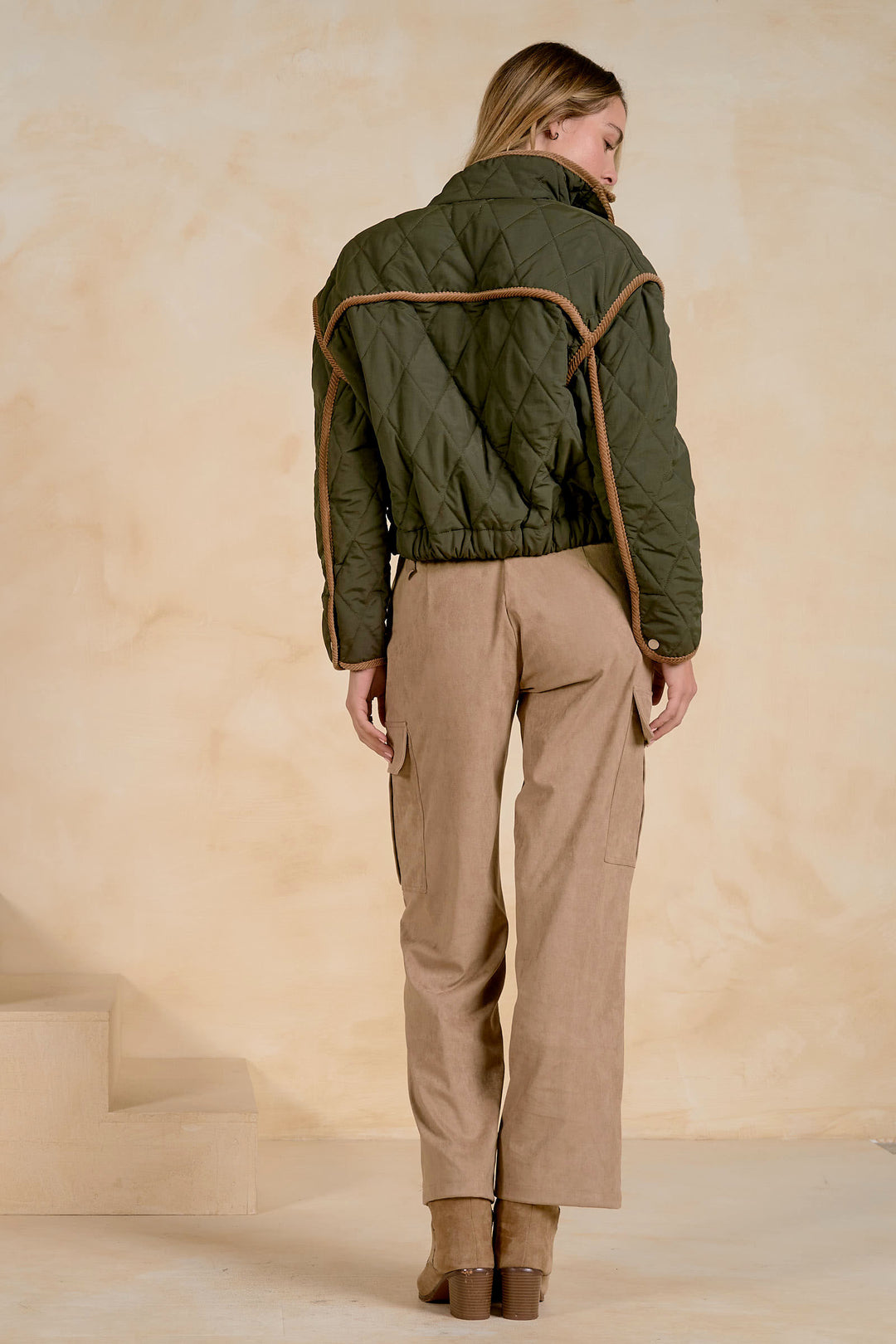 CURDOROY TRIM JACKET