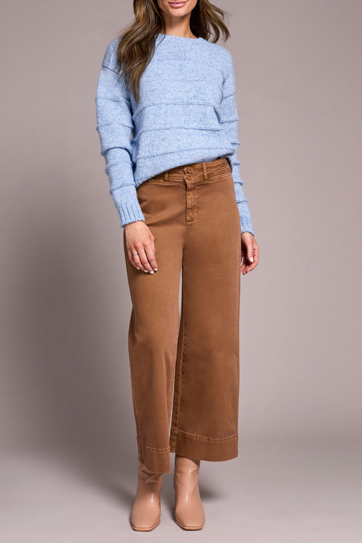 HIGH RISE FLY FRONT PALAZZO PANTS