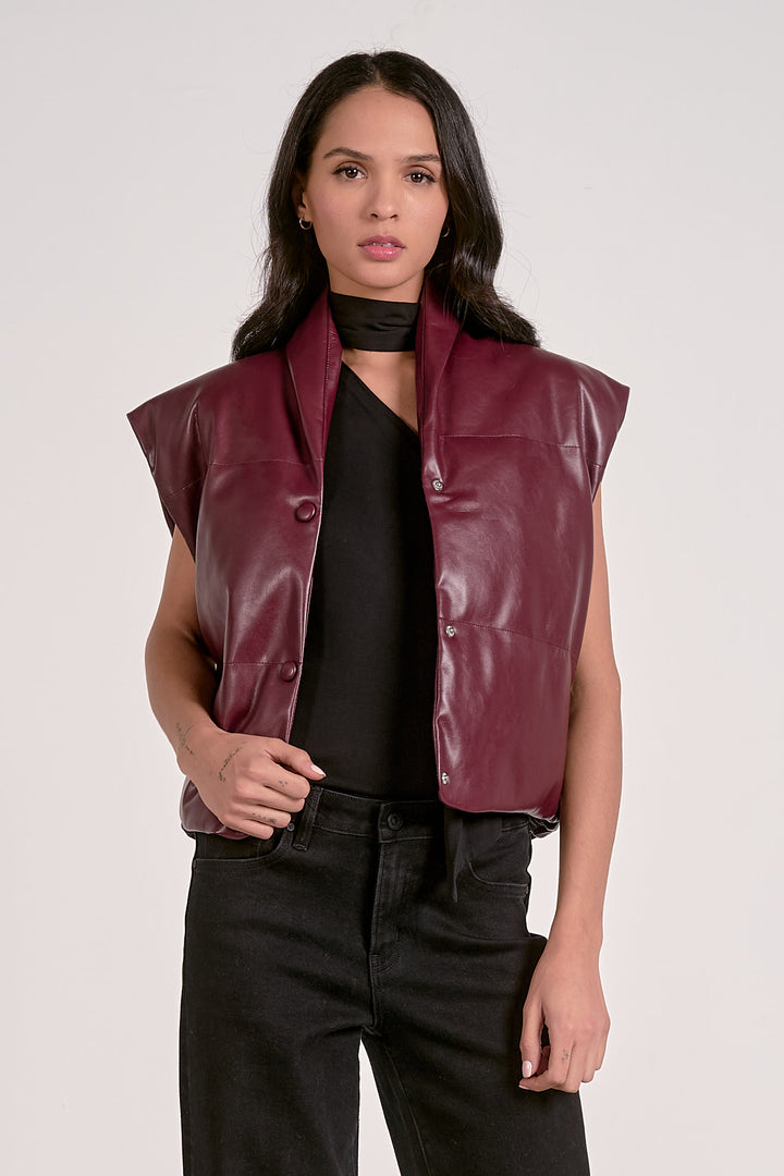 HIGH COLLAR VEST