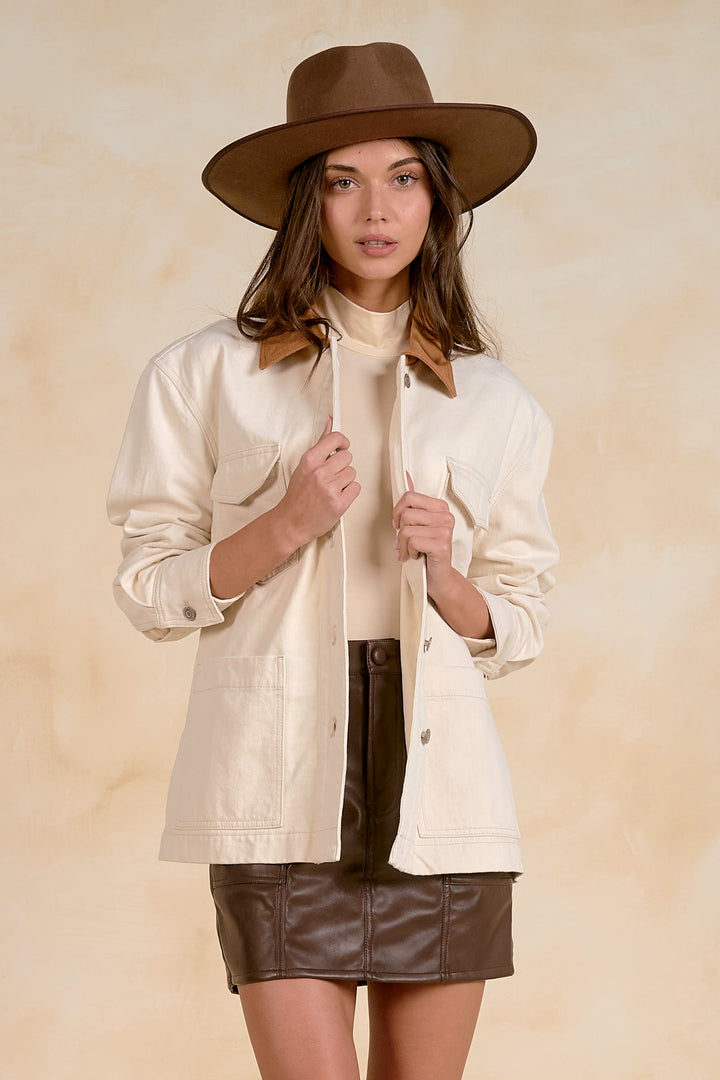 COLLAR FRONT JACKET