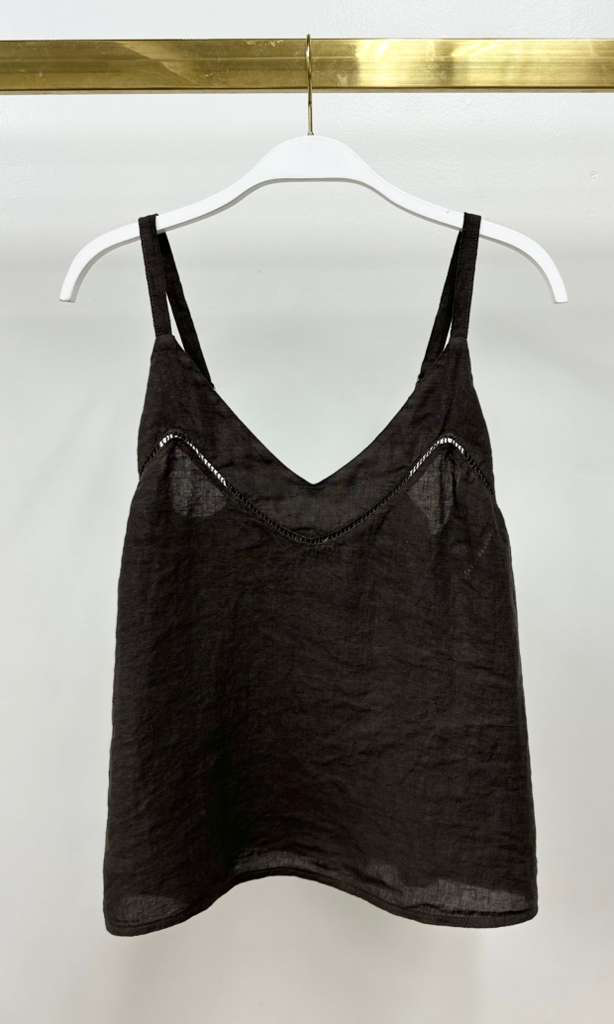 LINEN V NECK CAMISOLE