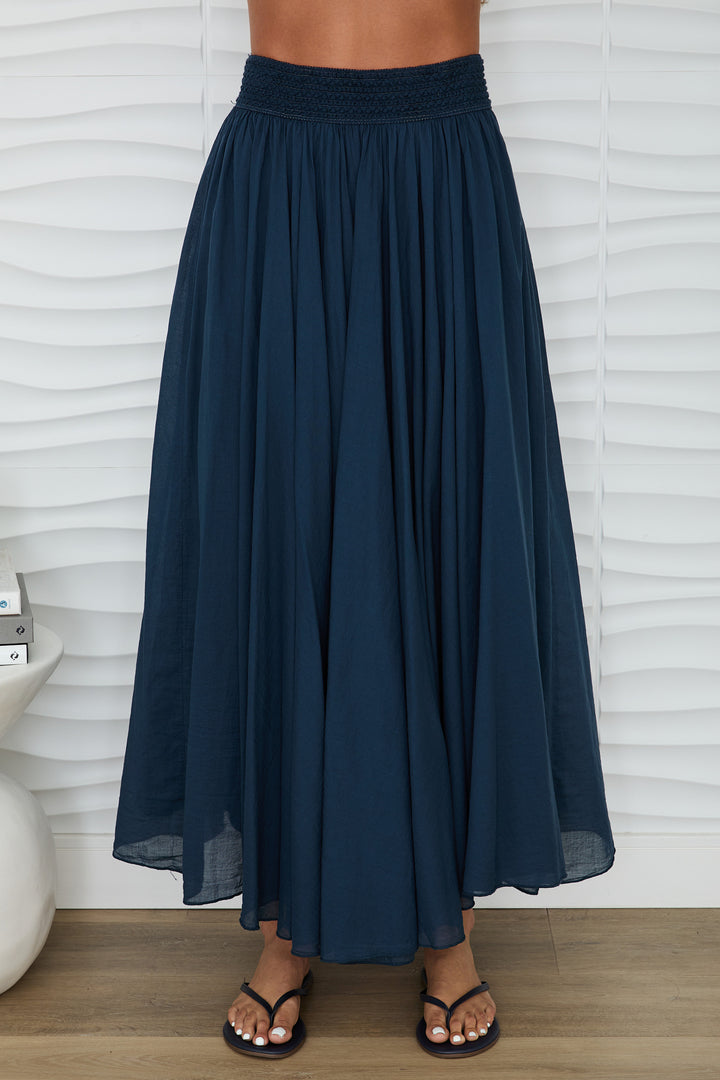 COTTON MAXI SKIRT