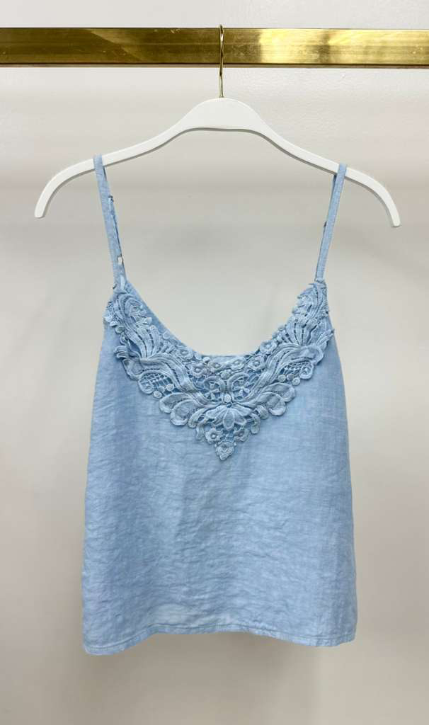 V NECK CAMI WITH ADJUSTABLE STRAPS