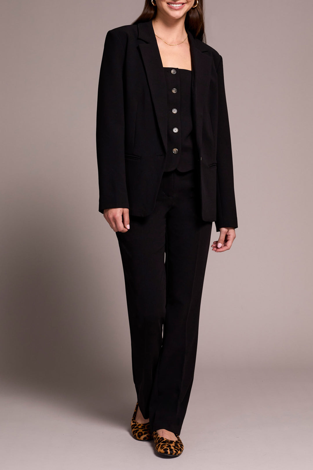 LONG SLEEVE LINED BLAZER