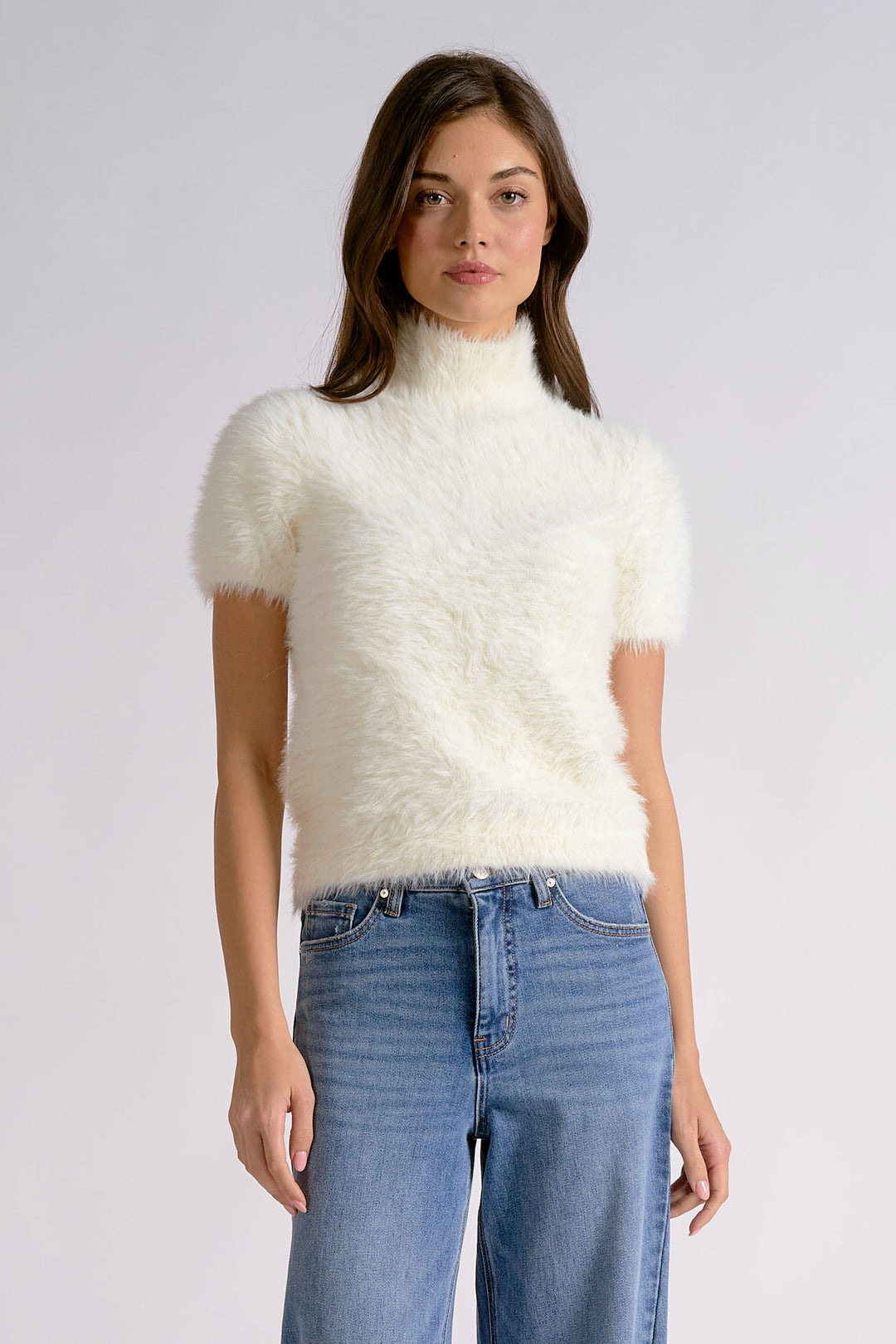 SHORT SLEEVE SWEATER