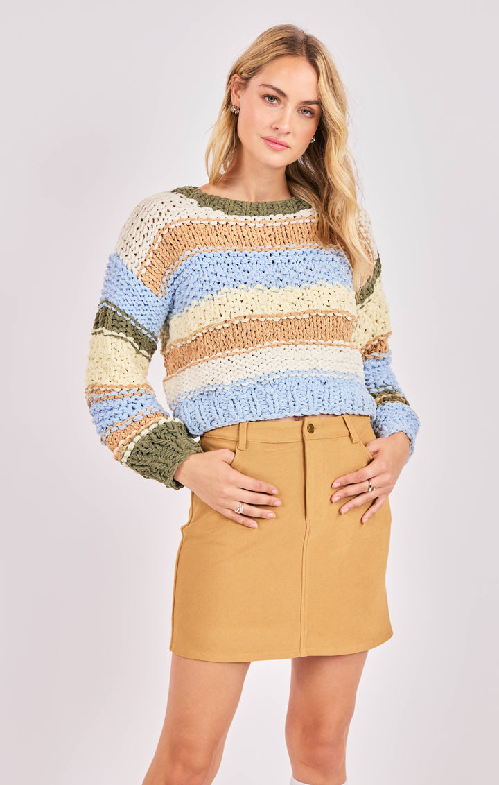 SECRET GARDEN CHUNKY MULTICOLOR SWEATER