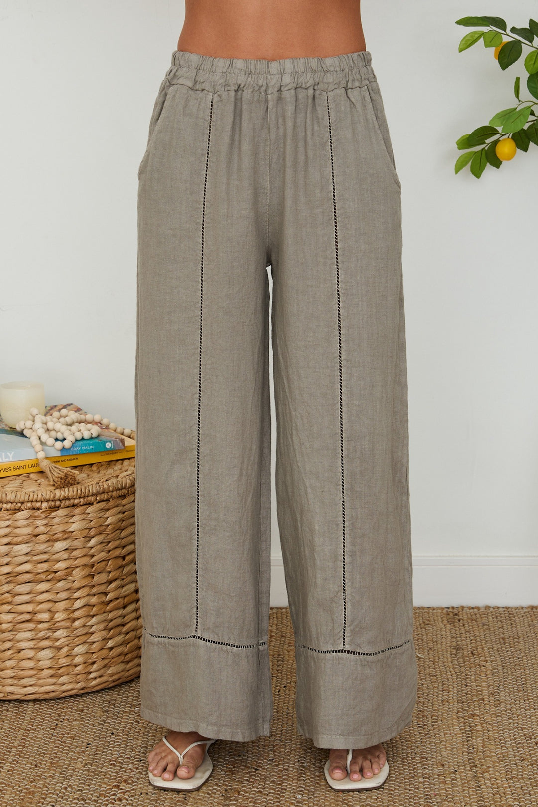 WIDE LEG PANTS WITH POCKETS
