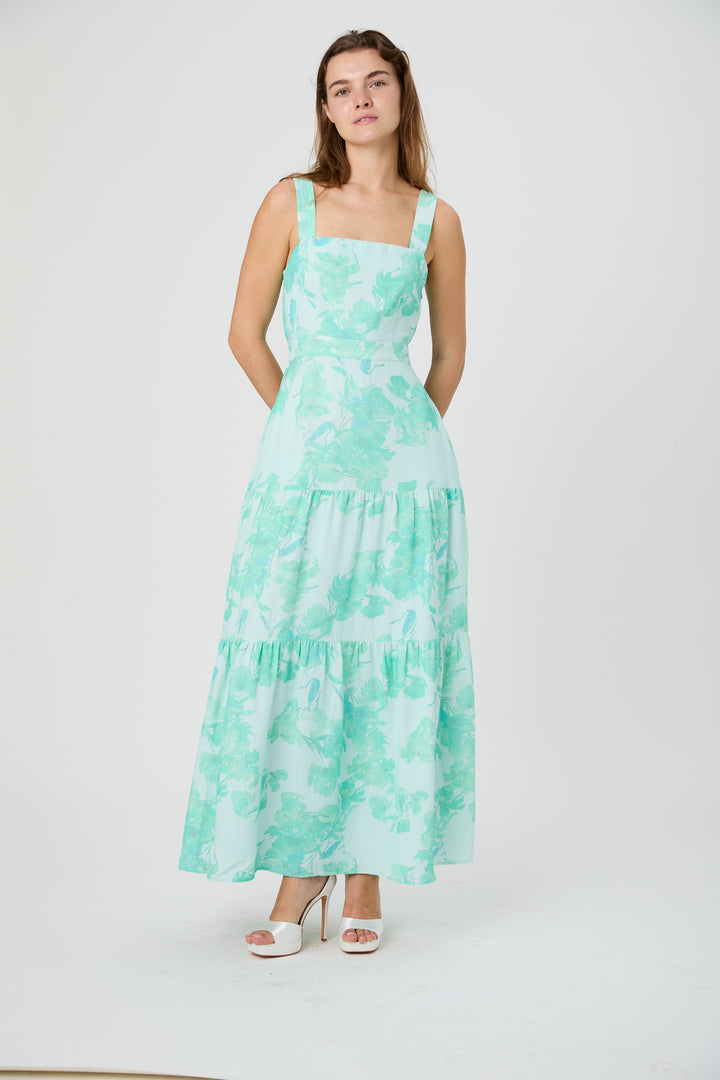 COOPER LINEN SOPHIE FLEUR MAXI DRESS