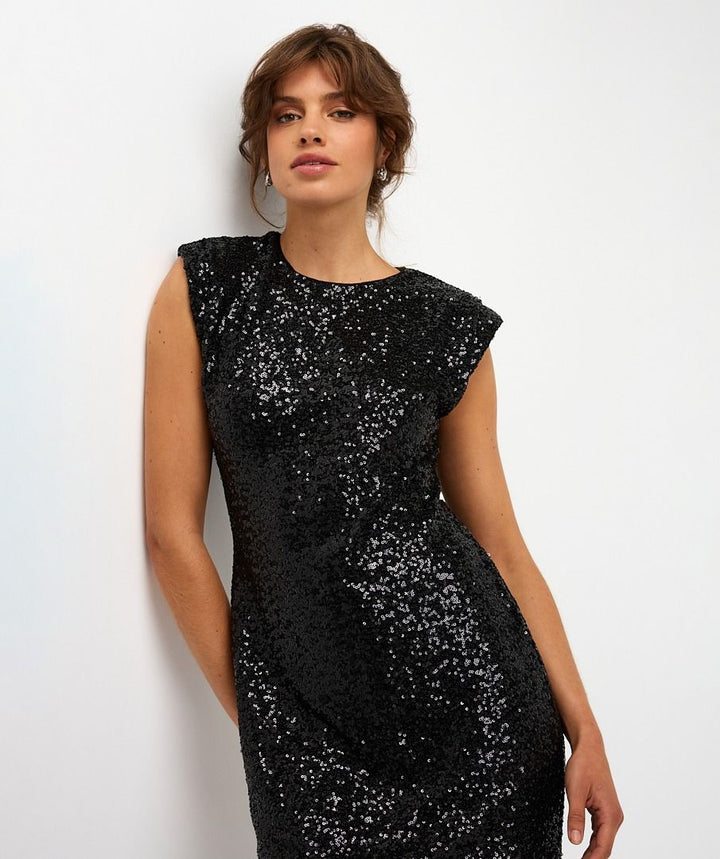 DRESS SLEEVELESS SEQUINS