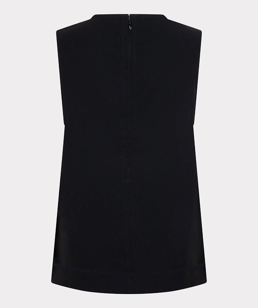 SLEEVELESS BOW BLOUSE