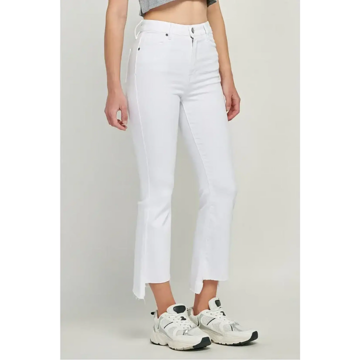 INSEAM HAPPI HIGH RISE CROP FLARE WITH STEP HEM