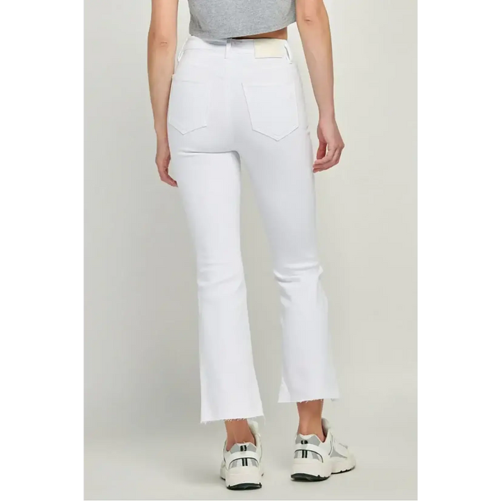 INSEAM HAPPI HIGH RISE CROP FLARE WITH STEP HEM
