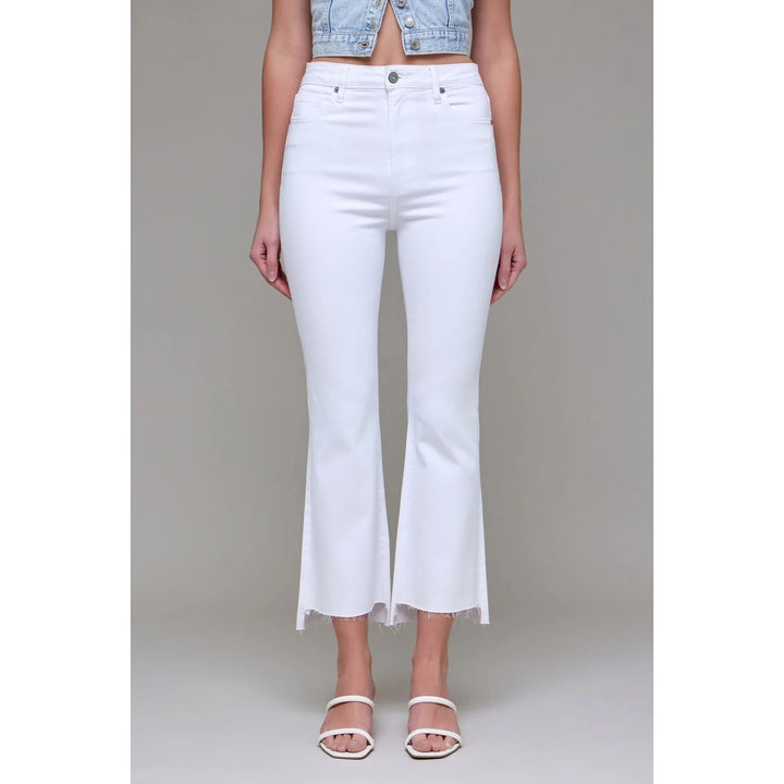 INSEAM HAPPI HIGH RISE CROP FLARE WITH STEP HEM