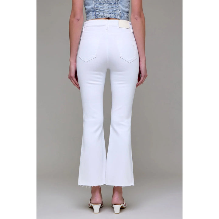 INSEAM HAPPI HIGH RISE CROP FLARE WITH STEP HEM