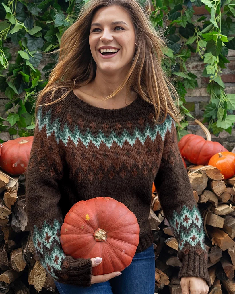 JAXON FAIR ISLE ZIP VEST CHUNKY
