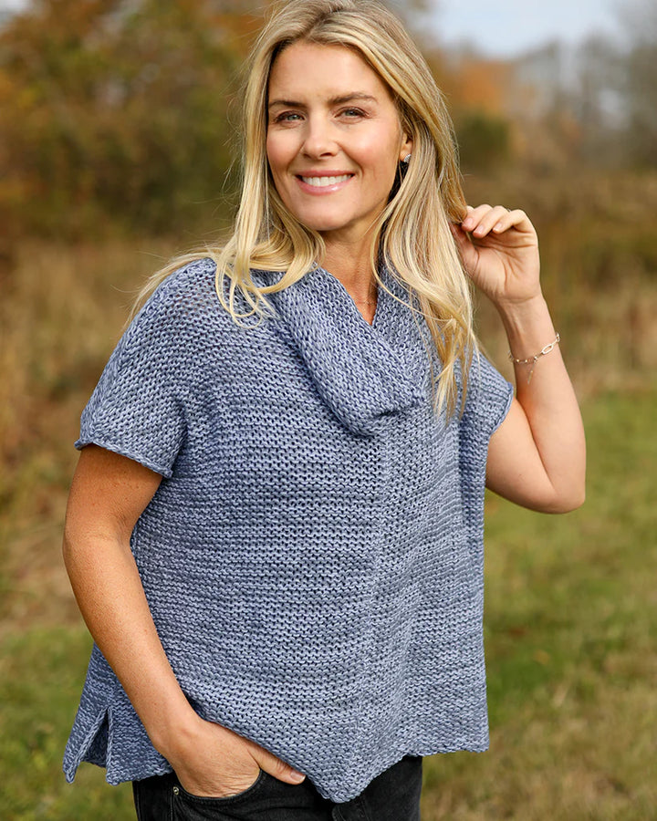 TASHA MARL SLEEVELESS COWL COTTON