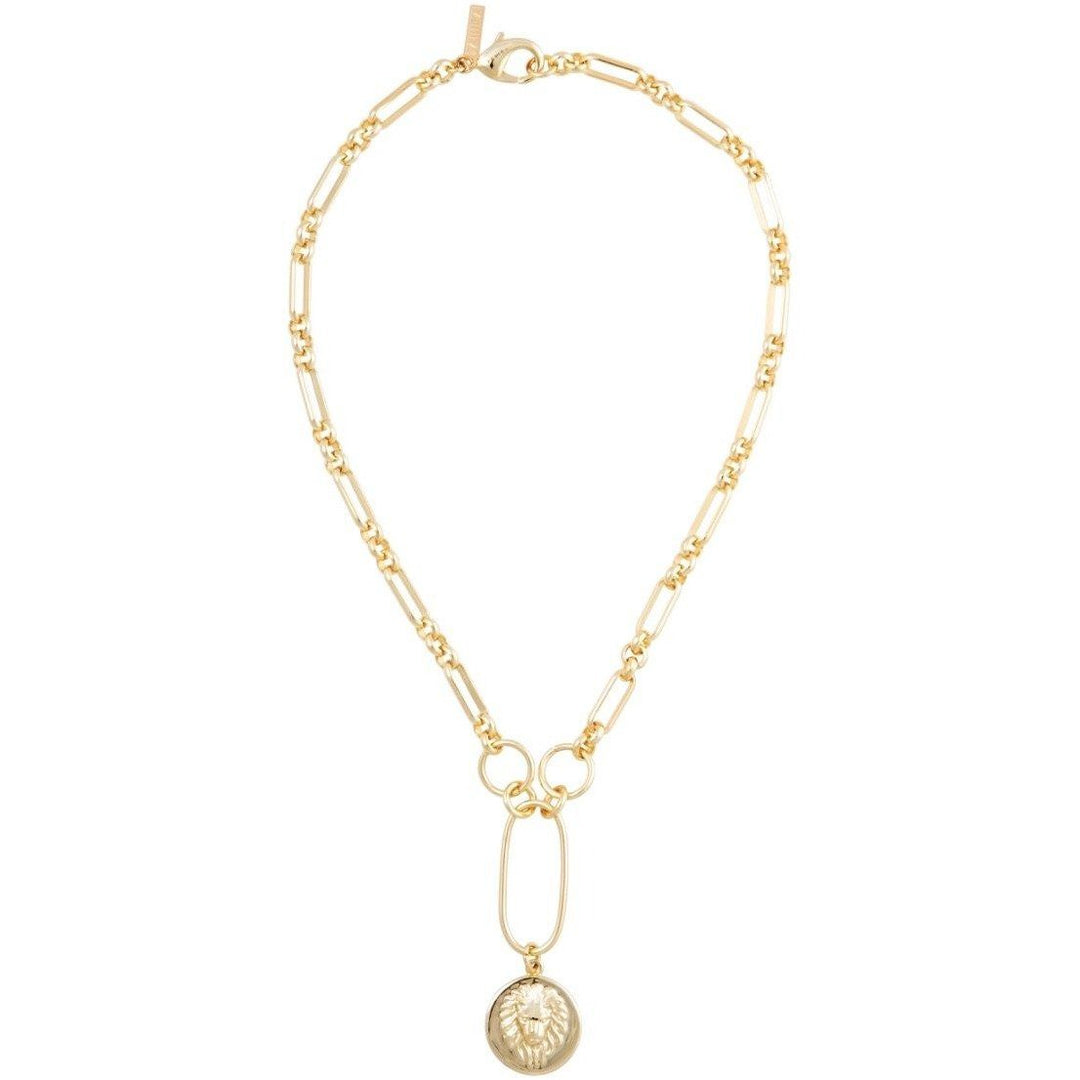 Zoe Lion Medallion Lariat