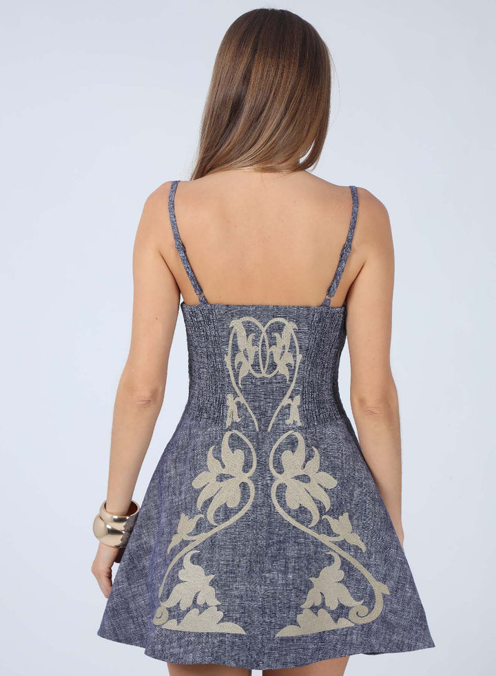 SLOANE EMBROIDERED MINI DERSS